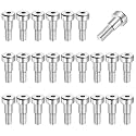 MECCANIXITY 26 Pcs 304 Stainless Steel Shoulder Bolt 6mm Shoulder Dia 6mm Shoulder Length M5x0.8 Thread Hex Socket Shoulder Bolts for Hydraulic Injection Molding Machinery Industries