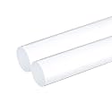 MECCANIXITY 2pcs Acrylic Round Rods 1/2" x 12" Clear Acrylic Dowel Rods Sticks Plastic Sticks Strip for DIY Crafts Lighting Gardening Decorations - 13mm x 300mm
