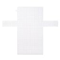 MECCANIXITY 2Pcs Plastic Mesh Canvas Sheet 4 Count 36 cm/ 14.2" for Crochet Bag Making Cross Blank Canvas for Embroidery Needlepoint, Bag, Knit Crochet Mesh, White