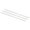 MECCANIXITY 3.3 Borosilicate Glass Stick 5.91" Length 5mm Dia Stir Rod,3Pcs