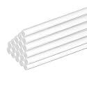 MECCANIXITY 30 Pcs Acrylic Round Rods 3/16" x 12" Clear Acrylic Dowel Rods Sticks Plastic Sticks Strip for Model Making DIY Crafts Lighting Gardening Decorations - 5mm x 300mm
