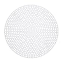 MECCANIXITY 30pcs 4.5" Plastic Mesh Canvas Sheet 13 Count Round Needlepoint Blank Canvas for Embroidery Knit Crochet Acrylic Yarn Crafting, White
