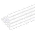 MECCANIXITY 30pcs Acrylic Round Rods 5/64" x 12" Clear Acrylic Dowel Rods Sticks Plastic Sticks Strip for DIY Crafts Lighting Gardening Decorations - 2mm x 300mm