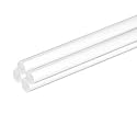 MECCANIXITY 4 Pcs Acrylic Round Rods 5/16" x 10" Clear Acrylic Dowel Rods Sticks Plastic Sticks Strip for Model Making DIY Crafts Lighting Gardening Decorations - 8mm x 250mm