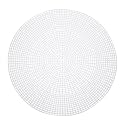 MECCANIXITY 4pcs 11" Plastic Mesh Canvas Sheet 5 Count Round Needlepoint Blank Canvas for Embroidery Knit Crochet Acrylic Yarn Crafting, White
