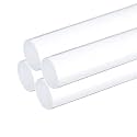 MECCANIXITY 4pcs Acrylic Round Rods 1/2" x 12" Clear Acrylic Dowel Rods Sticks Plastic Sticks Strip for DIY Crafts Lighting Gardening Decorations - 13mm x 300mm