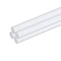 MECCANIXITY 4pcs Acrylic Round Rods 1/8" x 12" Clear Acrylic Dowel Rods Sticks Plastic Sticks Strip for DIY Crafts Lighting Gardening Decorations - 3mm x 300mm