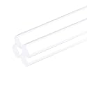 MECCANIXITY 4pcs Acrylic Round Rods 3/8" x 10" Clear Acrylic Dowel Rods Sticks Plastic Sticks Strip for DIY Crafts Lighting Gardening Decorations - 10mm x 250mm