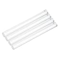 MECCANIXITY 4pcs Acrylic Round Rods 3/8" x 4" Clear Acrylic Dowel Rods Sticks Plastic Sticks Strip for DIY Crafts Lighting Gardening Decorations - 10mm x 100mm