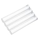 MECCANIXITY 4pcs Acrylic Round Rods 9/16" x 4" Clear Acrylic Dowel Rods Sticks Plastic Sticks Strip for DIY Crafts Lighting Gardening Decorations - 15mm x 100mm