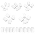 MECCANIXITY Round End Protective Caps 1/4" 3/8" 1/2" 5/8" 3/4" White