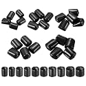 MECCANIXITY Round End Protective Caps 5/8" 11/16" 3/4" 25/32" 7/8" Black