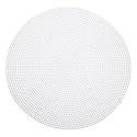 MECCANIXITY 5pcs 9" Plastic Mesh Canvas Sheet 13 Count Round Needlepoint Blank Canvas for Embroidery Knit Crochet Acrylic Yarn Crafting, White
