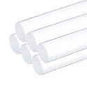 MECCANIXITY 6pcs Acrylic Round Rods 1/2" x 12" Clear Acrylic Dowel Rods Sticks Plastic Sticks Strip for DIY Crafts Lighting Gardening Decorations - 13mm x 300mm