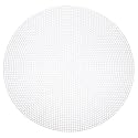 MECCANIXITY 8pcs 15" Plastic Mesh Canvas Sheet 5 Count Round Needlepoint Blank Canvas for Embroidery Knit Crochet Acrylic Yarn Crafting, White