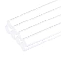 MECCANIXITY 8pcs Acrylic Round Rods 3/8" x 10" Clear Acrylic Dowel Rods Sticks Plastic Sticks Strip for DIY Crafts Lighting Gardening Decorations - 10mm x 250mm