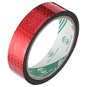 MECCANIXITY Red Metalized Tape 1 Inch x 55 Yards Decor Tape for Craft Detailing Accent Wall, Graphic Arts
