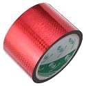 MECCANIXITY Red Metalized Tape 2.4 Inch x 55 Yards Decor Tape for Craft Detailing Accent Wall, Graphic Arts