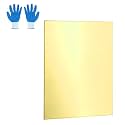MECCANIXITY Brass Sheet, 2" X 8" 18 Gauge(1mm) Thickness H62 Brass Metal Plates Thin Metal Sheets with Gloves for Craft DIY Model Jewelry Electrical Repair Industrial, Pack of 1, Gold