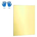 MECCANIXITY Brass Sheet, 4" X 6" 20 Gauge(0.8mm) Thickness H62 Brass Metal Plates Thin Metal Sheets with Gloves for Craft DIY Model Jewelry Electrical Repair Industrial, Pack of 1, Gold