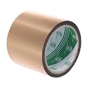 MECCANIXITY Champagne Gold Metalized Tape 3.2 Inch x 55 Yards Decor Tape for Detailing Accent Wall, Graphic Arts, Pack of 1