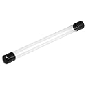 MECCANIXITY Clear Storage Tube 18x20mm Small Plastic Round Tubing with Caps Rigid Bottle Container 300mm/12 Inch for Item Stored