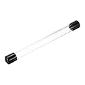 MECCANIXITY Clear Storage Tube 18x22mm Small Plastic Round Tubing with Caps Rigid Bottle Container 250mm/10 Inch for Item Stored