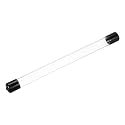 MECCANIXITY Clear Storage Tube 20x22mm Small Plastic Round Tubing with Caps Rigid Bottle Container 300mm/12 Inch for Item Stored