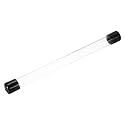 MECCANIXITY Clear Storage Tube 22x24mm Small Plastic Round Tubing with Caps Rigid Bottle Container 300mm/12 Inch for Item Stored
