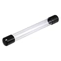 MECCANIXITY Clear Storage Tube 23x25mm Small Plastic Round Tubing with Caps Rigid Bottle Container 200mm/8 Inch for Item Stored