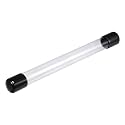 MECCANIXITY Clear Storage Tube 23x25mm Small Plastic Round Tubing with Caps Rigid Bottle Container 250mm/10 Inch for Item Stored