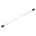 MECCANIXITY Clear Storage Tube 5.5x10mm Small Plastic Round Tubing with Caps Rigid Bottle Container 300mm/12 Inch for Item Stored