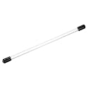 MECCANIXITY Clear Storage Tube 5.5x10mm Small Plastic Round Tubing with Caps Rigid Bottle Container 250mm/10 Inch for Item Stored