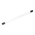 MECCANIXITY Clear Storage Tube 6.3x8.3mm Small Plastic Round Tubing with Caps Rigid Bottle Container 200mm/8 Inch for Item Stored