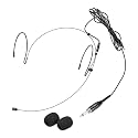 MECCANIXITY Ear Hook Headset Microphone,3.5mm Thread Screw Plug, Black