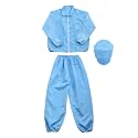 MECCANIXITY ESD Lab Coat Anti Static Clothing Science Cuff Lapel Collar with Hat Wear Uniform Work for Men Women
