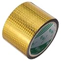 MECCANIXITY Gold Metalized Tape 2.4 Inch x 55 Yards Decor Tape for Craft Detailing Accent Wall, Graphic Arts