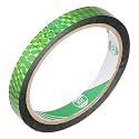 MECCANIXITY Green Check Pattern Metalized Tape 1/2 Inch x 55 Yards Decor Tape for Detailing Accent Wall, Graphic Arts