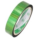 MECCANIXITY Green Check Pattern Metalized Tape 1 Inch x 55 Yards Decor Tape for Detailing Accent Wall, Graphic Arts