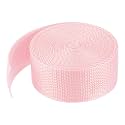 MECCANIXITY Lightweight Polypropylene Webbing Strap 1 1/2" 5 Yard Backpack Strapping Band Pale Pink for Outdoor Luggage Cargo Straps