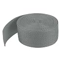 MECCANIXITY Lightweight Polypropylene Webbing 1 1/2" 25 Yard Grey