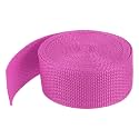 MECCANIXITY Lightweight Polypropylene Webbing Strap 1 1/2" 5 Yard Backpack Strapping Band Plum Red for Outdoor Luggage Cargo Straps