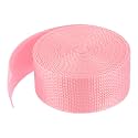 MECCANIXITY Lightweight Polypropylene Webbing Strap 1 1/2" 5 Yard Backpack Strapping Band Pink for Outdoor Luggage Cargo Straps