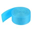 MECCANIXITY Lightweight Polypropylene Webbing Strap 1 1/2" 5 Yard Backpack Strapping Band Aquamarine Blue for Outdoor Luggage Cargo Straps