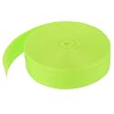 MECCANIXITY Lightweight Polypropylene Webbing Strap 2" 25 Yard Backpack Strapping Band Yellowish Green for Outdoor Luggage Cargo Straps