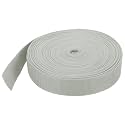 MECCANIXITY Lightweight Polypropylene Webbing Strap 1 1/2" 25 Yard Backpack Strapping Band Pale Grey for Outdoor Luggage Cargo Straps