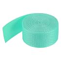 MECCANIXITY Lightweight Polypropylene Webbing Strap 1 1/2" 5 Yard Backpack Strapping Band Turquoise Green for Outdoor Luggage Cargo Straps