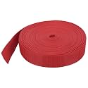 MECCANIXITY Lightweight Polypropylene Webbing Strap 1 1/2" 25 Yard Backpack Strapping Band Red for Outdoor Luggage Cargo Straps