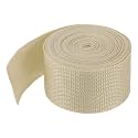 MECCANIXITY Lightweight Polypropylene Webbing Strap 2" 5 Yard Backpack Strapping Band Light Khaki for Outdoor Luggage Cargo Straps