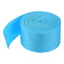 MECCANIXITY Lightweight Polypropylene Webbing Strap 2" 5 Yard Backpack Strapping Band Aquamarine Blue for Outdoor Luggage Cargo Straps